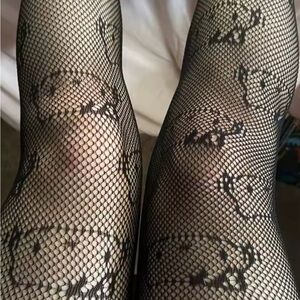 Hello kitty black fishnet tights